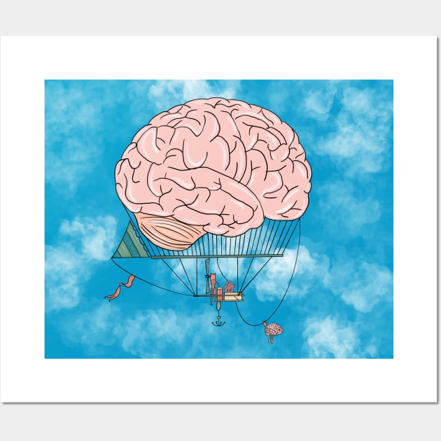 Brain Airship Wall Art by Carries Design 